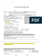 Request For Refund or Test Date Transfer Form Personal Details