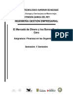 El Mercado de Dinero y Los Bonos Cupón Cero