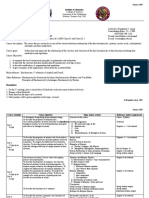 Course Syllabus and Schedule: College of Science University of The Philippines Diliman, Quezon City 1101