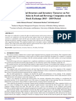 The Effect of Capital Structure and Inventory Turnover On Net Income Through Net Sales in Food and Beverage Companies On The Indonesia Stock Exchange 2015 - 2019 Period