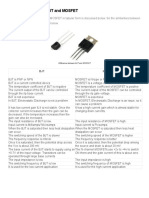 Difference Between BJT and MOSFET - Advantages & Disadvantages