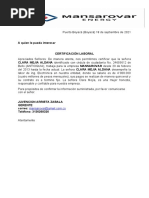 Carta para El Conte