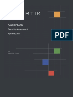 Aladdindao: Security Assessment