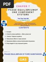 Chapter 7 - Phase Equilibrium of One Component