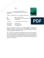 2019 - Biomimetic Modification of Poly-L-Lysine and Electrodeposition of Nanocomposite Coatings For Orthopaedic Applications