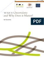 What Is Uncertainty and Why Does It Matter?: Ian Scoones