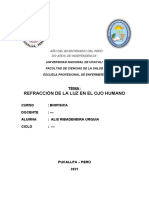 Refracción de La Luz en El Ojo Humano