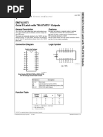 DM74LS573 Octal D Latch With TRI-STATE Outputs: General Description Features