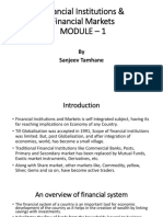 Financial Institutions & Financial Markets Module - 1: by Sanjeev Tamhane