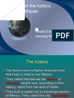 The World of The Aztecs, Incas, and Mayas: Grade 5 Social Studies Kennedy Middle School