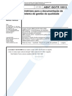 Abnt NBR Iso 10013 TR