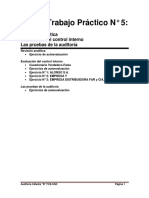 TP #5 Revisión Analítica. Evaluación Del CI. Pruebas de Auditoría