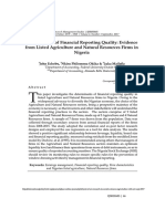 Determinants of Financial Reporting Qual