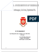 IT WorkShop Lab Manual