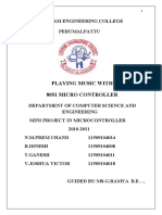 Playing Music With 8051 Micro Controller