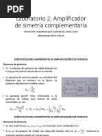 EE458 - CLASE 3 - AmplificadorSimetría Complementária