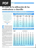 Coste de Utilizacion de Sembradoras A Chorrillo