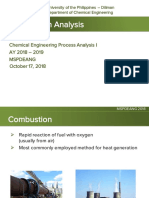 Combustion Analysis: Cheme 101 Chemical Engineering Process Analysis I Ay 2018 - 2019 Mspdeang October 17, 2018