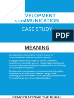 Development Communication: Case Study