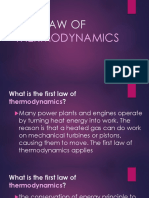 First Law of Thermodynamics