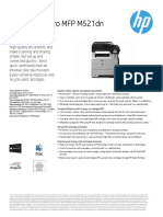 HP Laserjet Pro MFP M521Dn: Datasheet