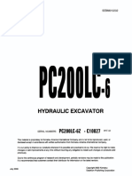 SEBM010202 - Hydraulic Excavator PC200LC-6 Shop Manual