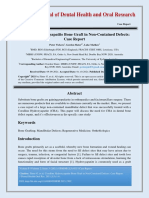 Coralline Hydroxyapatite Bone Graft in Non Contained Defects Case Report