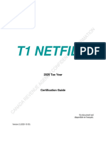 T1 Netfile: 2020 Tax Year