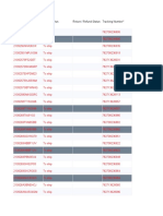 Order ID Order Status Return / Refund Status Tracking Number