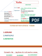 Non Finite Forms of The Verbs Gerund