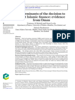 Determinants of The Decision To Adopt Islamic Finance: Evidence From Oman