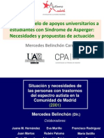 Hacia Un Modelo de Apoyos Universitarios A Estudiantes Con Síndrome de Asperger. Necesidades y Propuestas de Actuación - UA