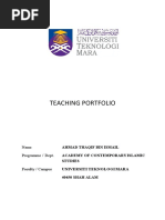 Teaching Portfolio THAQIF 2021