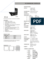 Digital Temperature PID Controller Selectron TC518 TC523 Datasheet)