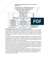 Analizamos Las Desigualdades y La Discriminación Étnico Racial en La Época Republicana en Organización Visual