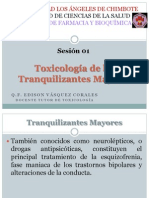 Toxicologia de Los Tranquilizantes Mayores Sesion 01