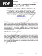 02 Análisis de Segunda Ley de La Termodinámica A La Central de Ciclo Combinado Tamazunchale