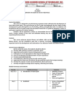 (Module Description & Session Objectives) : P.E. 4 Syllabus