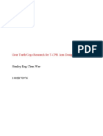 Gear Teeth/Cogs Research For T-CPR Arm Design: Stanley Eng Chun Wee