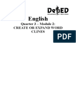 English: Quarter 3 - Module 2: Create or Expand Word Clines