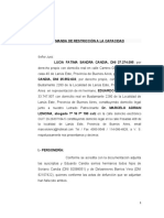 Demanda Restricción de Capacidad