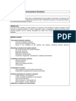 Module Title: Engineering Systems Simulation