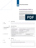 Vaccine Declaration Form 20210824