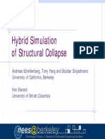 Hybrid Simulation of Structural Collapse