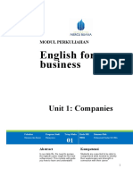 English For Business: Unit 1: Companies