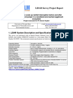 Lidar Report and Specifications