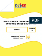 Whole Brain Learning System Outcome-Based Education: Music 8