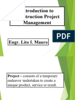 2 - Introduction To Const. Proj. Mgmt.