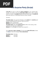 The Surprise Party (Script) : Future