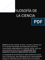 Filosofía de La Ciencia